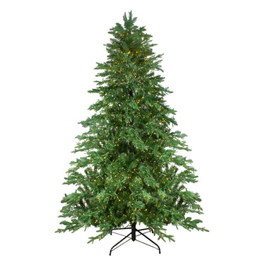 7.5' Pre-Lit Medium Mont Blanc Fir Artificial Christmas Tree - Dual Color LED Lights